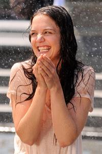 Katie Holmes Films  Mania Days  in Washington Square Park (May 21, 2013) 