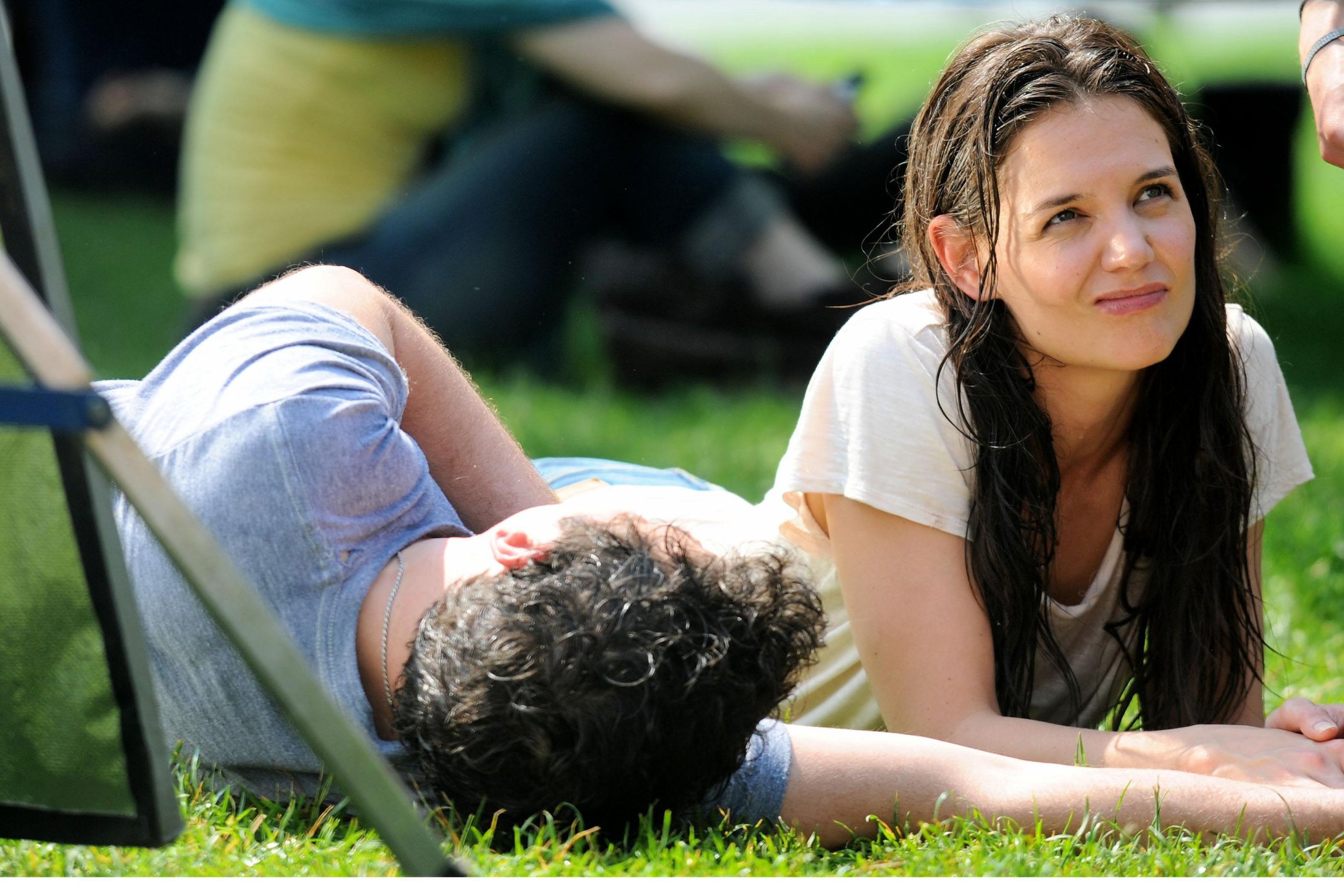 Katie Holmes Films  Mania Days  in Washington Square Park (May 21, 2013) 