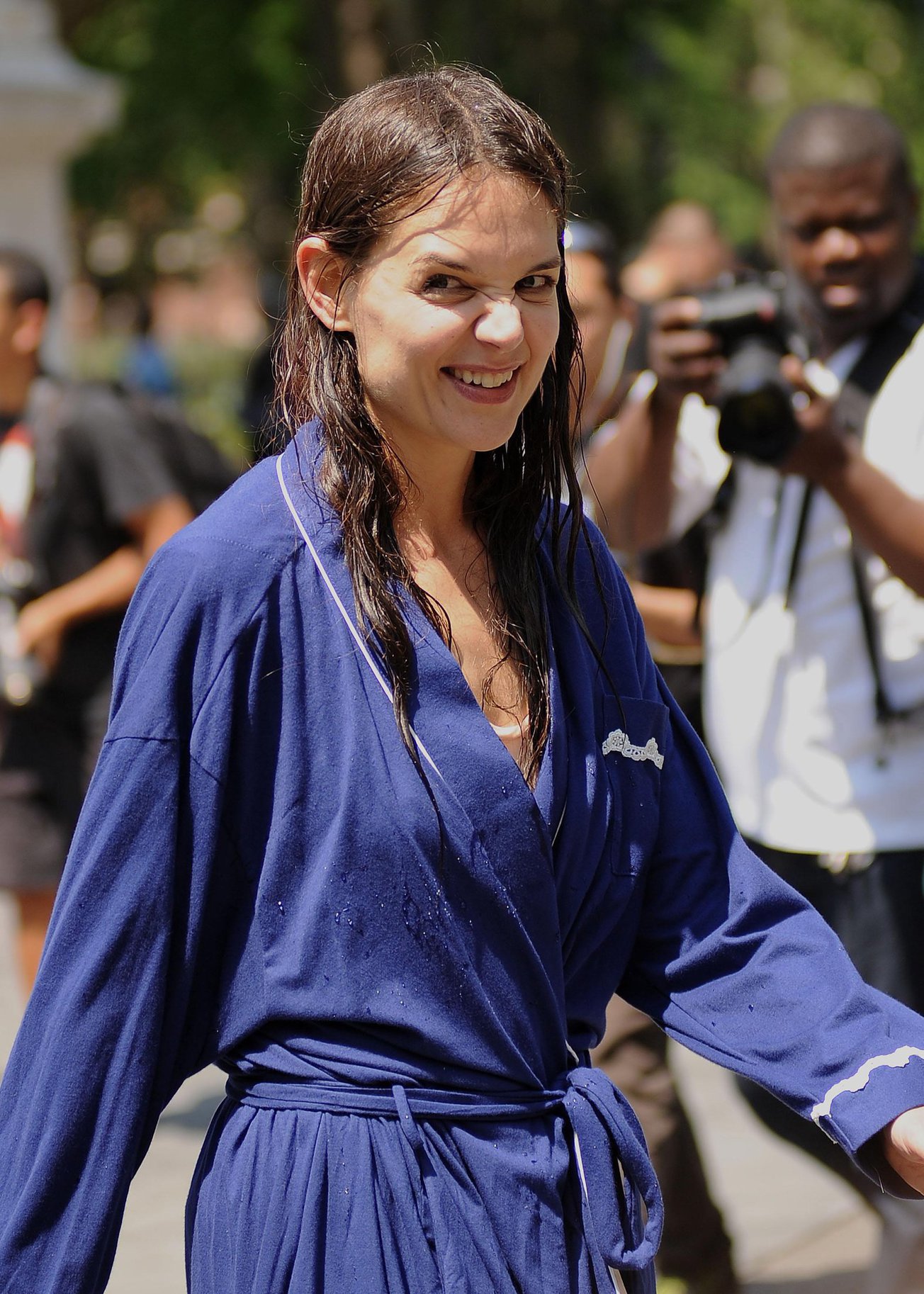 Katie Holmes Films  Mania Days  in Washington Square Park (May 21, 2013) 