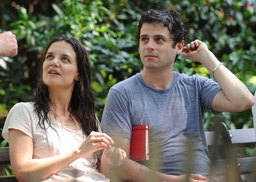 Katie Holmes Films  Mania Days  in Washington Square Park (May 21, 2013) 