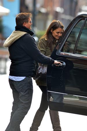Katie Holmes out and about in New York City on January 26, 2013