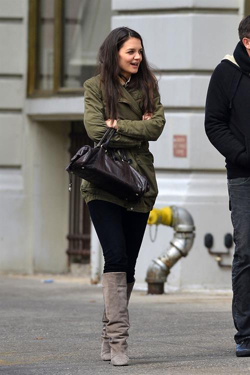 Katie Holmes out and about in New York City on January 26, 2013