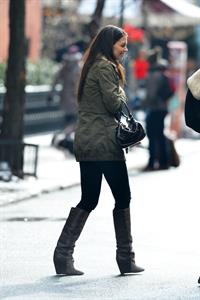 Katie Holmes out and about in New York City on January 26, 2013