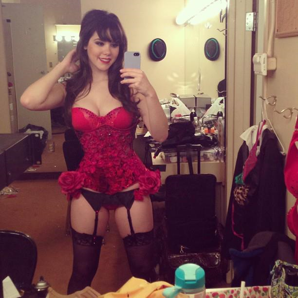 Anonymous in lingerie