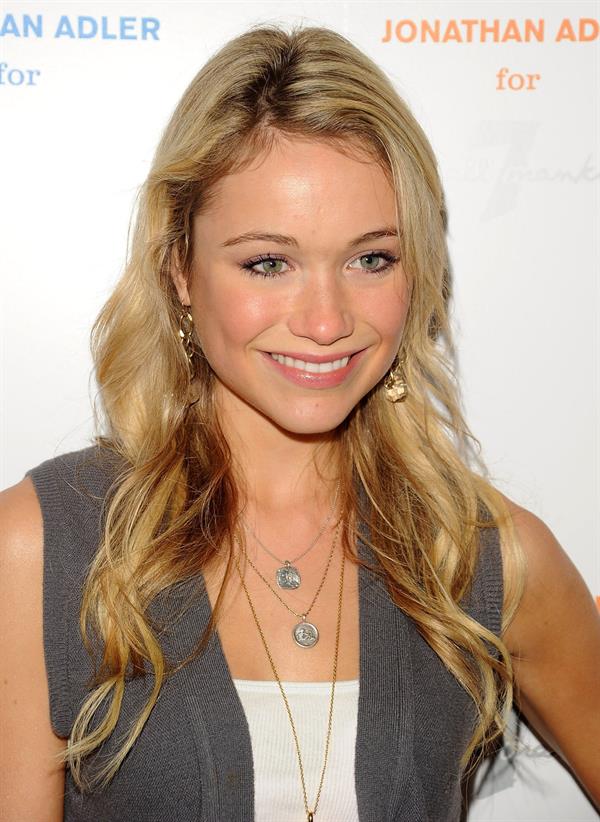 Katrina Bowden attends the Jonathan Adler for 7 for All Mankind launch celebration on May 12, 2010 