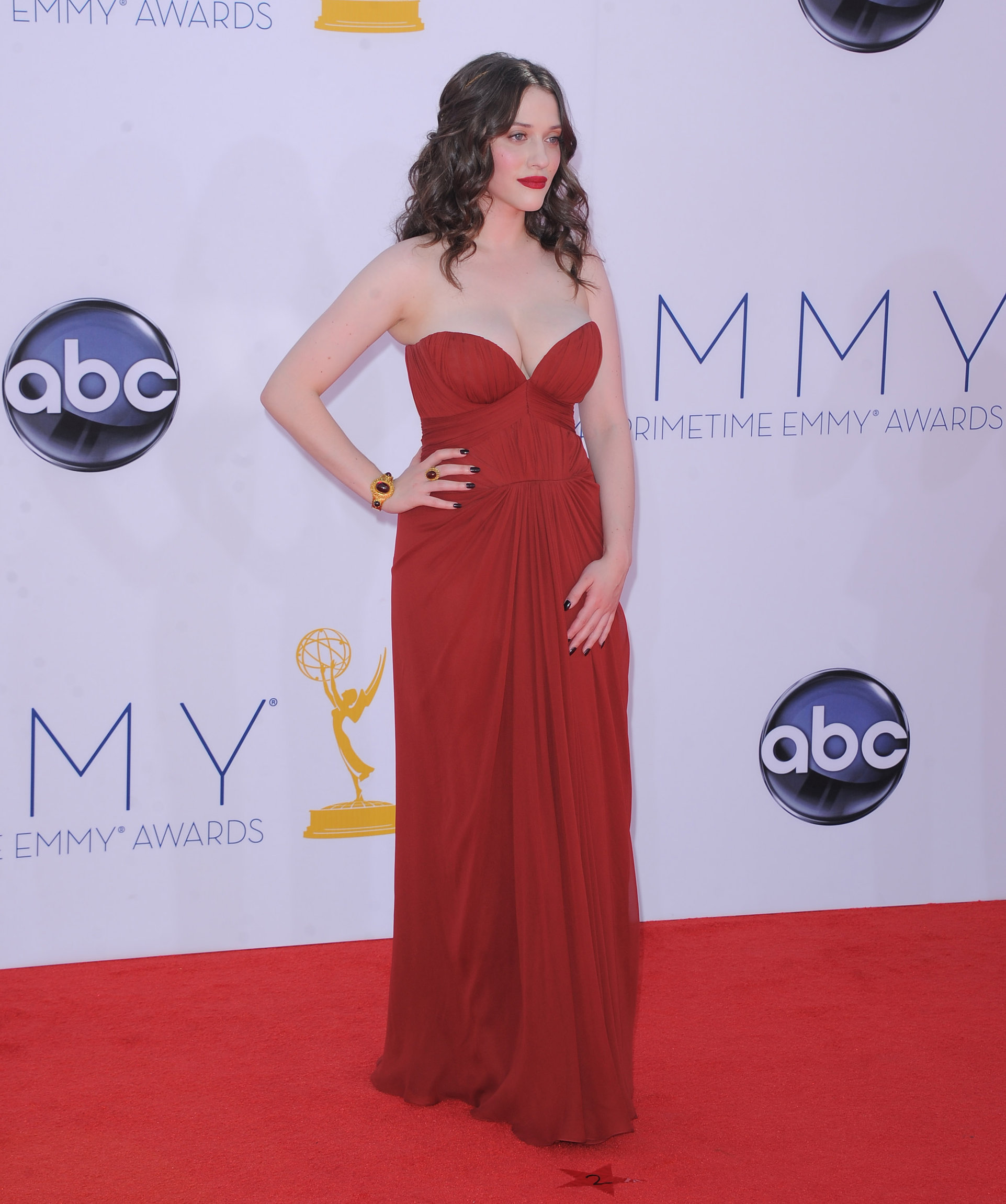 Kat Dennings - 64th Primetime Emmys Nokia Theatre LA Sept 23, 2012
