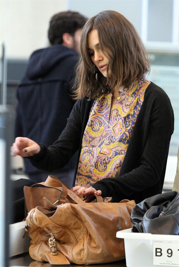 Keira Knightley At LAX Airport - November 10, 2012