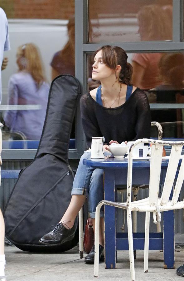 Keira Knightley -  Can A Song Save Your Life  set candids in New York City, July 9, 2012