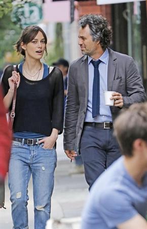 Keira Knightley -  Can A Song Save Your Life  set candids in New York City, July 9, 2012