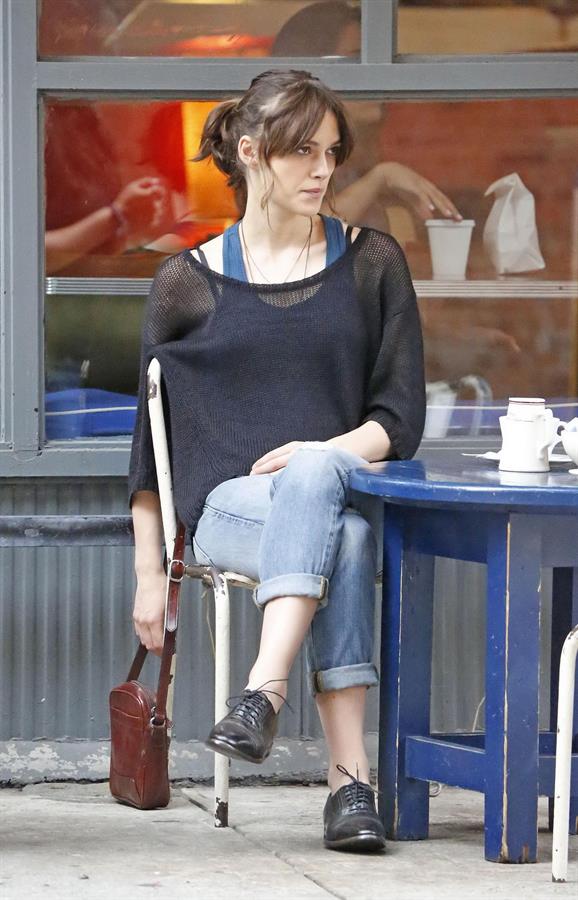 Keira Knightley -  Can A Song Save Your Life  set candids in New York City, July 9, 2012