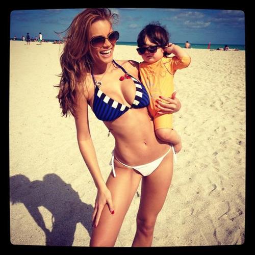 Zuleyka Rivera in a bikini