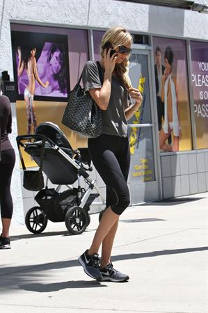 Kimberly Stewart spotted after workout in South Los Angeles on May 30, 2013