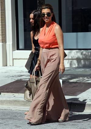 Kourtney Kardashian Leaving Sugarcane Restaurant with Scott Disick after lunch in Miami (October 22, 2012) 