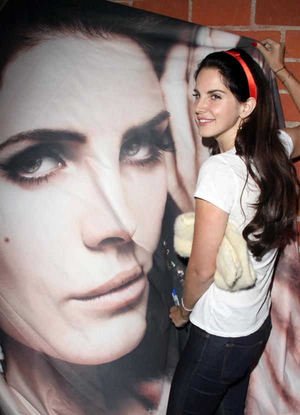 Lana Del Rey Ride music video premiere in Santa Monica 10/10/12 