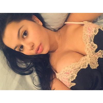 Bianca Vellone in lingerie taking a selfie