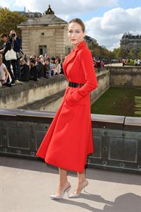 Leelee Sobieski at Christian Dior fashion show Paris 9/28/12 