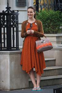 Leighton Meester - On the set of Gossip Girl in New York - August 17, 2012