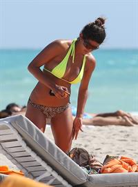 Leryn Franco bikini candids in Miami 11/12/12 