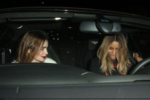 Lily Collins Hakkasan restaurant candids in Beverly Hills, October 10, 2013 