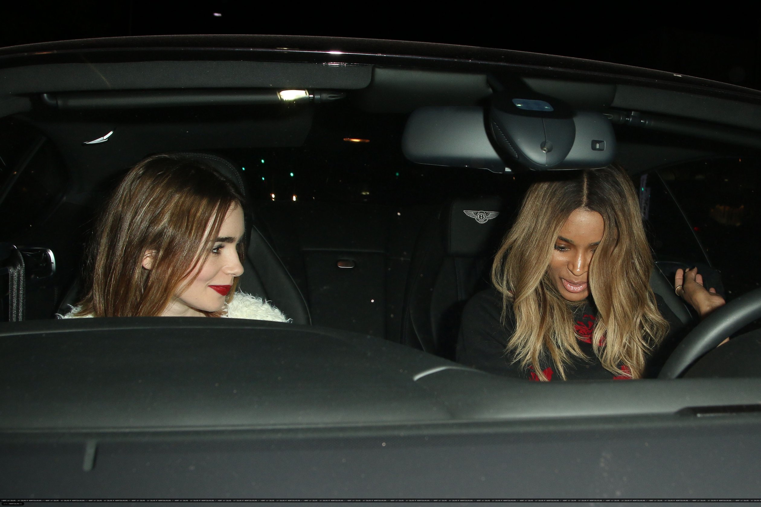 Lily Collins Hakkasan restaurant candids in Beverly Hills, October 10, 2013 