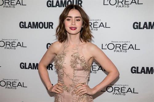 Lily Collins Glamour Magazine 23rd Annual Women Of The Year Gala in New York, Nov. 11, 2013 