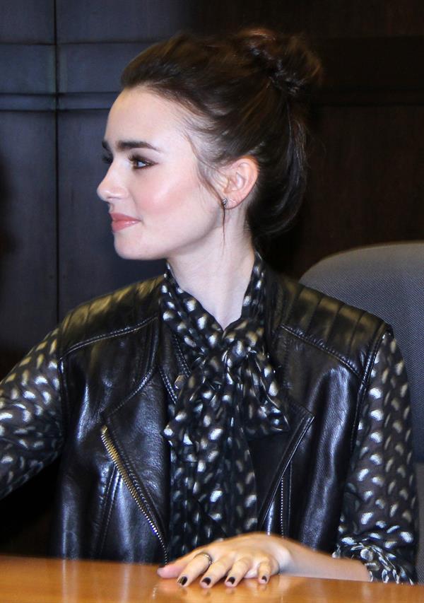 Lily Collins  Clockwork Princess  book release event in Los Angeles - March 21, 2013 