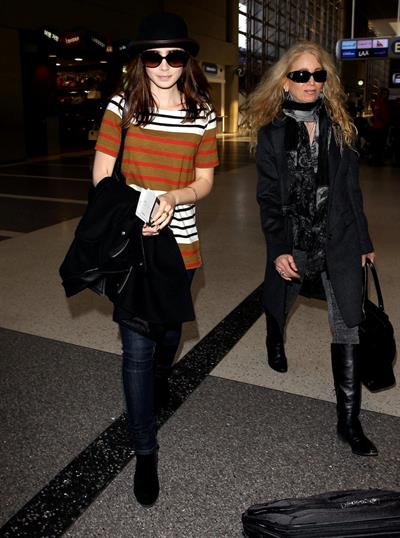 Lily Collins LAX airport in Los Angeles, March 4, 2013 