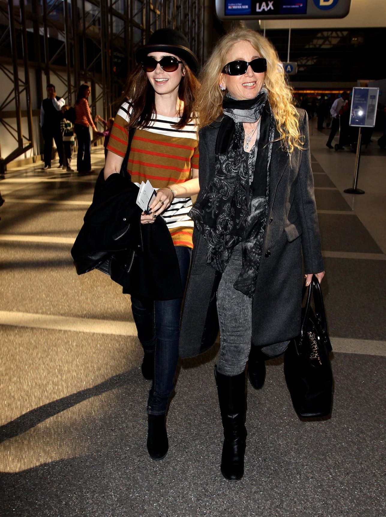 Lily Collins LAX airport in Los Angeles, March 4, 2013 