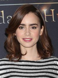 Lily Collins  City of Bones  Mexico Photcall 8/26/13  