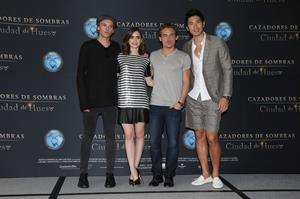 Lily Collins  City of Bones  Mexico Photcall 8/26/13  