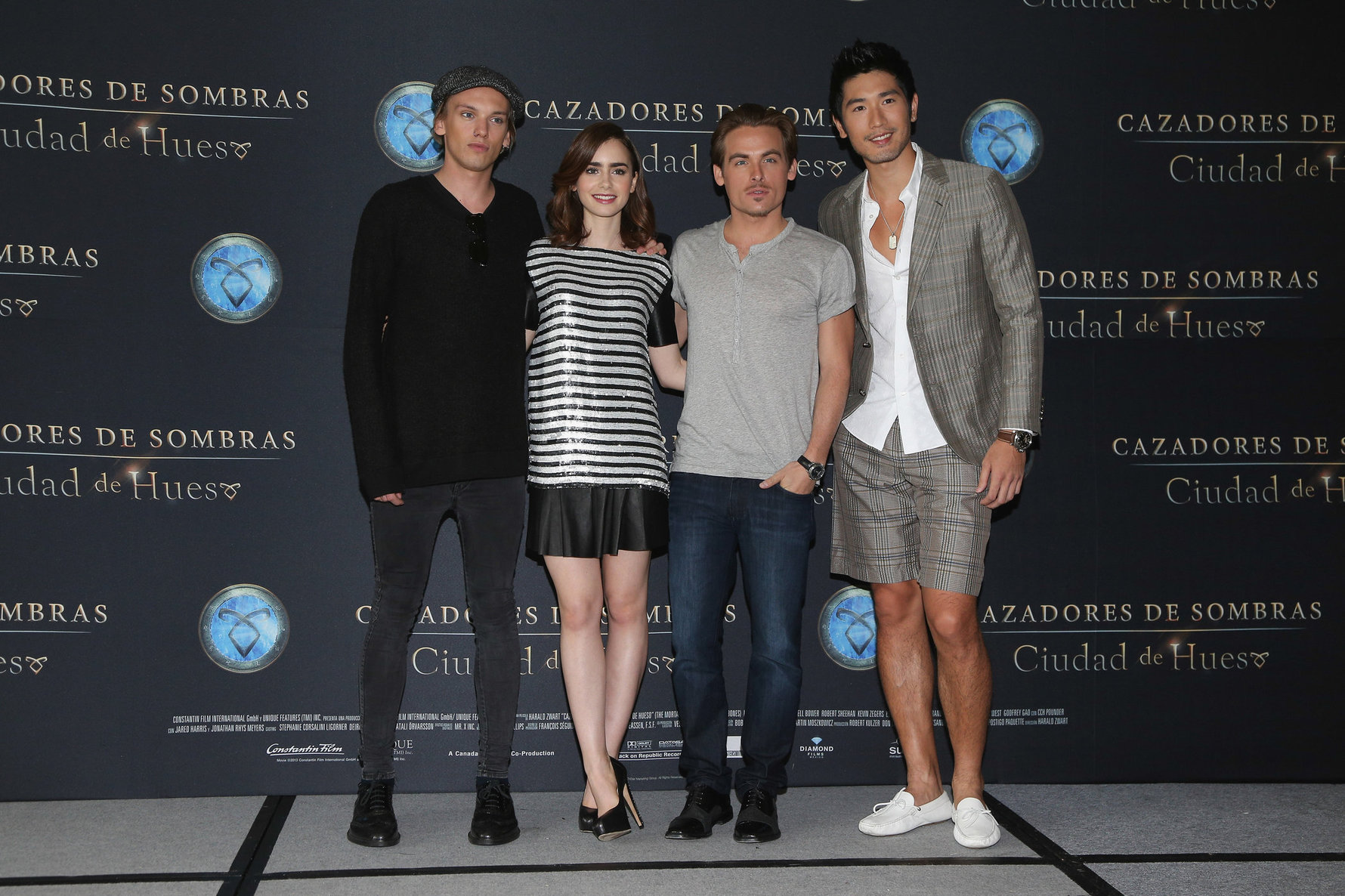 Lily Collins  City of Bones  Mexico Photcall 8/26/13  