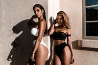 Nicole Isaacs in a bikini