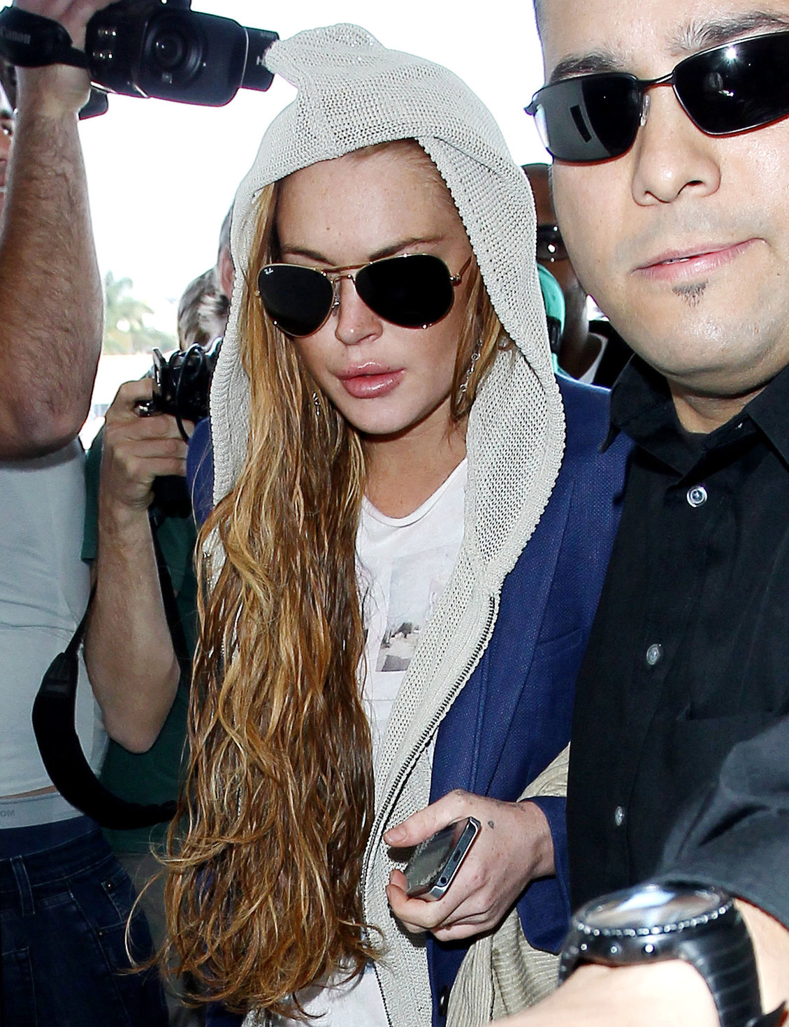 Lindsay Lohan at LAX Airport 4/18/13