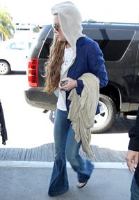 Lindsay Lohan at LAX Airport 4/18/13