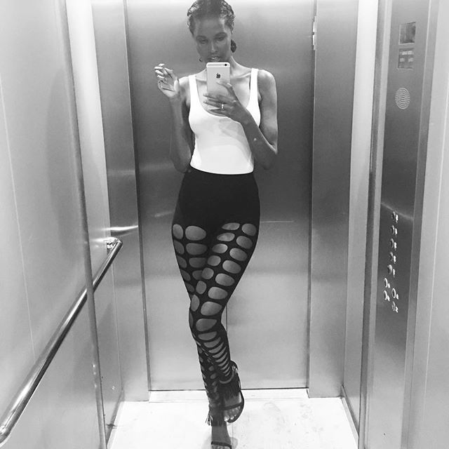 Ubah Hassan taking a selfie