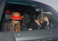 Lindsay Lohan - arriving to the beach in Malibu - August 12, 2012