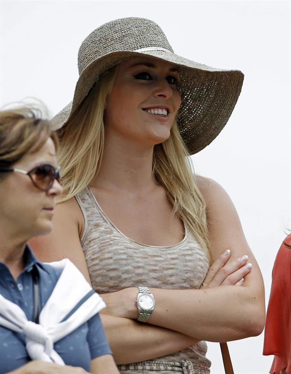 Lindsey Vonn First round of the 2013 Masters Tournament at Augusta National Golf Club 11.04.13 