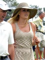 Lindsey Vonn First round of the 2013 Masters Tournament at Augusta National Golf Club 11.04.13 