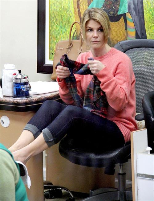 Lori Loughlin at a salon in Beverly Hills 1/28/13 