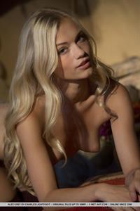 Alex Grey in  Wame  for MetArt raises the room temperature with her seductive looks and provocative poses