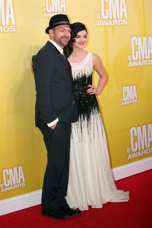 Lucy Hale 46th annual CMA awards in Nashville 11/1/12