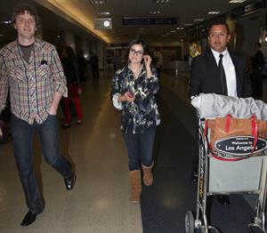 Lucy Hale arriving at LAX