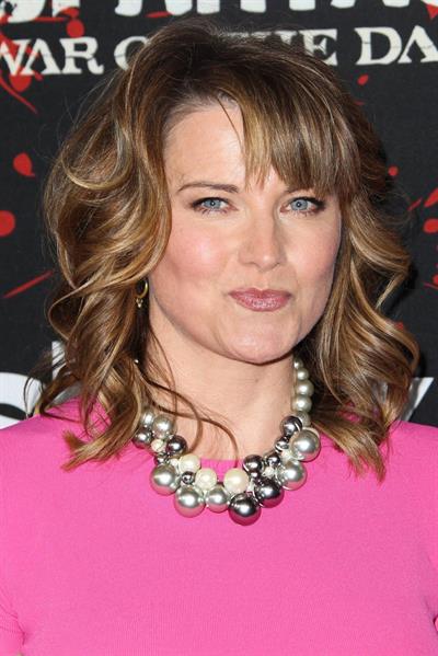 Lucy Lawless U.S.Premiere Screening of Spartacus War of the Damned' at Regal Cinemas in LA on January 22, 2013
