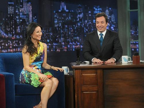 Lucy Liu Pictures Lucy Liu Late Night with Jimmy Fallon in NYC 1/29/13