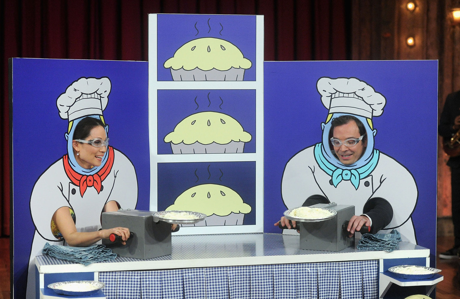 Lucy Liu Late Night with Jimmy Fallon in NYC 1/29/13 