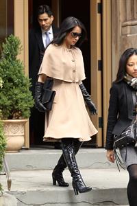 Lucy Liu leaving her apartment in NYC 12/13/12 