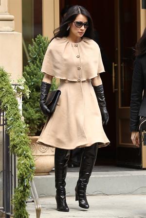 Lucy Liu leaving her apartment in NYC 12/13/12 