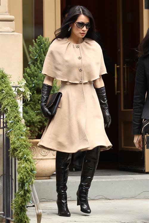 Lucy Liu leaving her apartment in NYC 12/13/12 