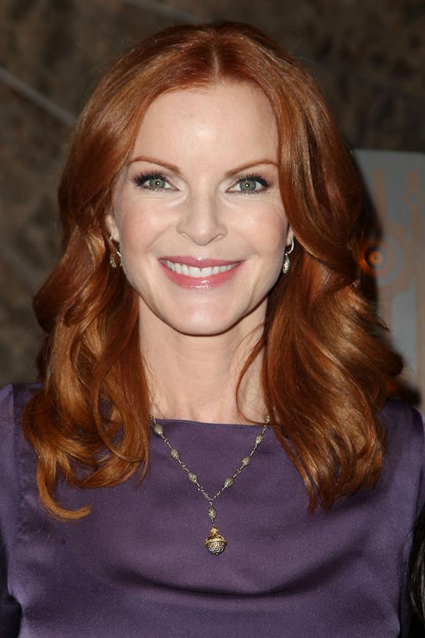 Marcia Cross Marcia Cross Lights The Empire State Building In Honor Of Plan International USA on October 10, 2012