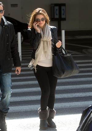 Maria Menounos arrives at LAX Airport on March 10, 2013